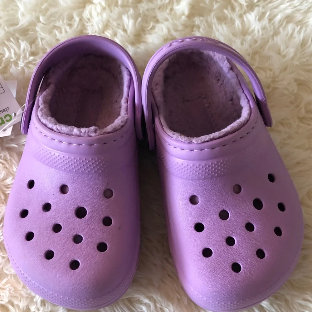Crocs Classic Lined Purple Clogs